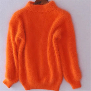 Sif - Vintage - Rollkragenpullover - Strickwaren - Orange - Müller Mode