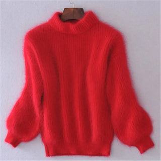 Sif - Vintage - Rollkragenpullover - Strickwaren - Rot - Müller Mode