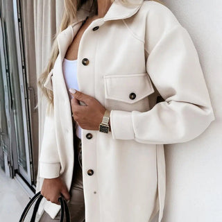Sille - Stylischer Frühlingsmantel - Mittlerer Mantel - Leichte Jacken - Weiß - Müller Mode