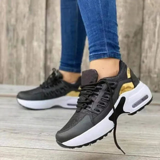 Sille - Bequeme Trainingsschuhe - Wanderschuhe - Sneakers - Schwarz - Müller Mode