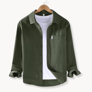 Simon Freizeithemd mit Brusttasche - Hemden - Grün - Müller Mode