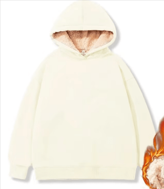Simon - Sherpa - Fleecejacke mit Kapuze - Winterjacken - Beige - Müller Mode