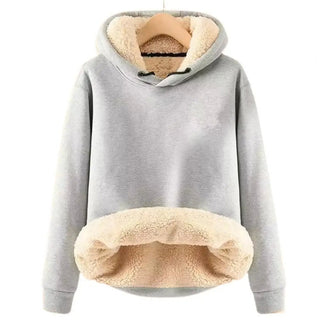 Simon - Sherpa - Fleecejacke mit Kapuze - Winterjacken - Grau - Müller Mode