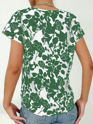 Sina - T-Shirt - Kurze Ärmel - Tops - Grün - Müller Mode