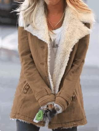 Susanne - Winterjacke - Warm und modisch - Winterjacken - Khaki - Müller Mode