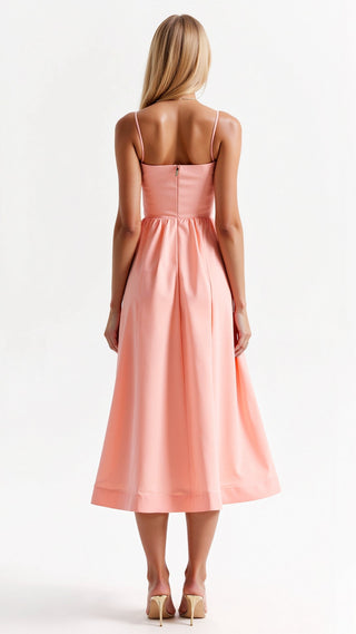 Tamara Fließendes Midikleid - Kleider - Rosa - Müller Mode