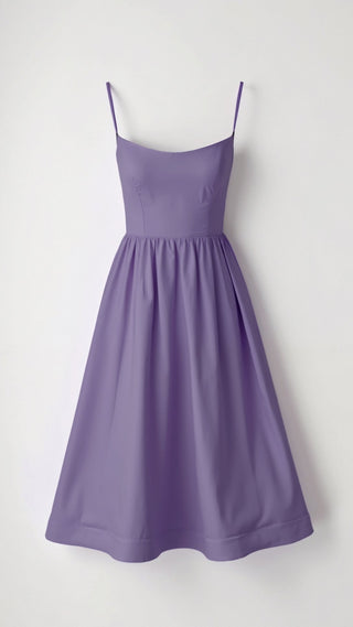 Tamara Fließendes Midikleid - Kleider - Lila - Müller Mode
