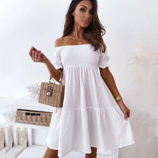 Tamara - Sommerkleid - Off - Shoulder - Kleider - Weiß - Müller Mode