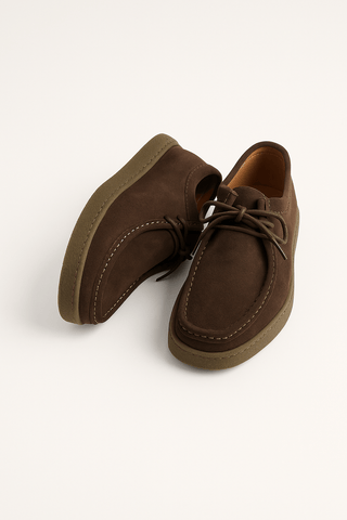 Theodore Wildleder Schnürschuhe mit Profilsohle - Sneakers - Braun - Müller Mode