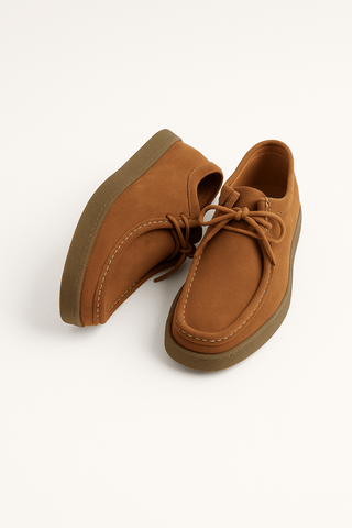 Theodore Wildleder Schnürschuhe mit Profilsohle - Sneakers - Karamell - Müller Mode