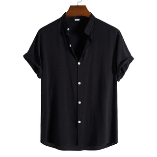 Tobias Kurzarmhemd mit Modernem Kragen - Hemden - Schwarz - Müller Mode