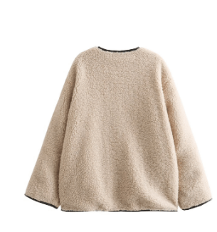 Tricia Flauschige Winterjacke - Winterjacken - Beige - Müller Mode