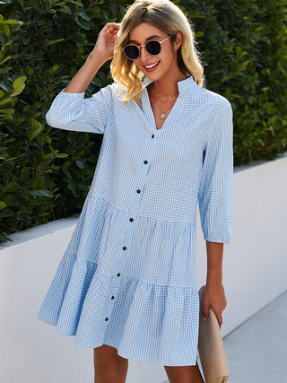 Tuva - Hellblaues Sommerkleid - Kleider - Blau - Müller Mode