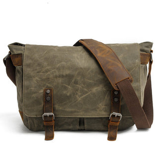 Uriel - Messenger - Tasche - Vintage - Schnallen - Stil - Schultertaschen - Grün - Müller Mode