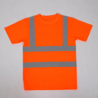 Usher Reflektierendes Sicherheit-T-Shirt-Arbeitshemden-Orange-Müller Mode
