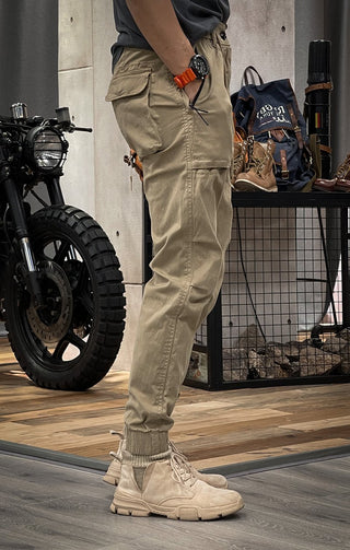 Victor - Dehnbare Cargohose - Cargohosen - Khaki - Müller Mode
