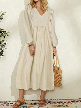 Vivi - Luxuriös - Stilvoll - Kleider - Beige - Müller Mode