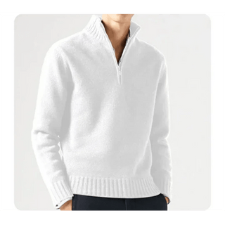 Wade - Rollkragenpullover - Halbreißverschluss - Stil - Sweatshirts & Hoodies - Weiß - Müller Mode
