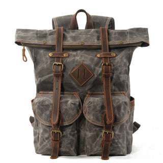 Wendell - Vintage - Rucksack - Urbaner Hipster - Stil - Rucksäcke - Hell Grau - Müller Mode