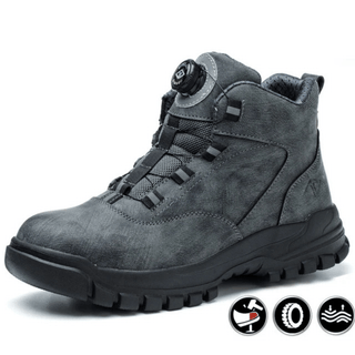 Wyatt - Stoßfeste Sicherheitsstiefel - Drehverschluss - Schnürsystem - Arbeitsschuhe - Grau - Müller Mode