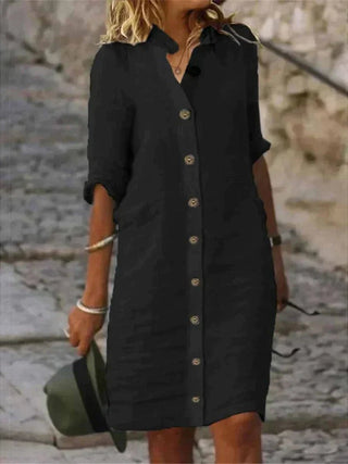 Yrsa - Sommerkleid - Frühlingskleid - Kleider - Schwarz - Müller Mode