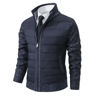 Zoren - Strick - und Steppjacke - Wärmedämmung - Leichte Jacken - Blau - Müller Mode