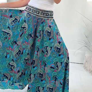 Tabea -  Ethnische Paisley Print Maxi-Hose - Bohemian