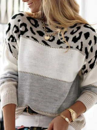 Malou - Pullover mit Leopardenmuster